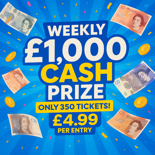 WEEKLY £1,000 PRIZE 😍