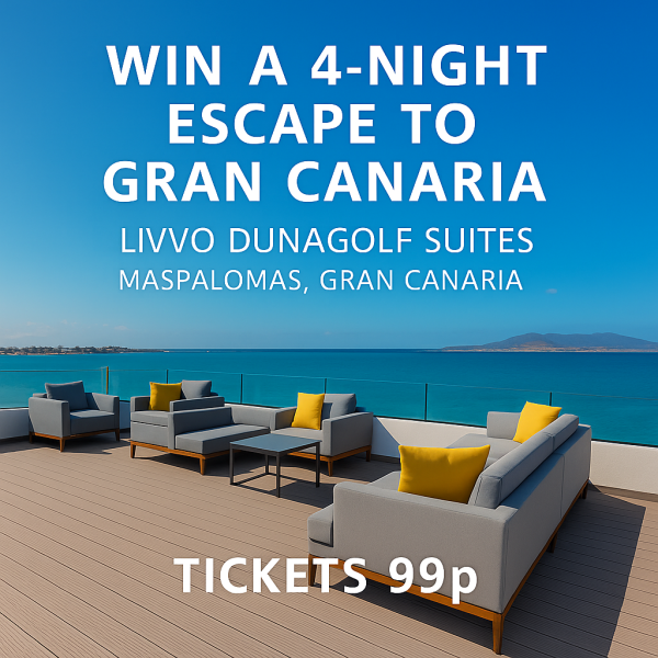 Win a 4-Night Escape to Gran Canaria – LIVVO Dunagolf Suites